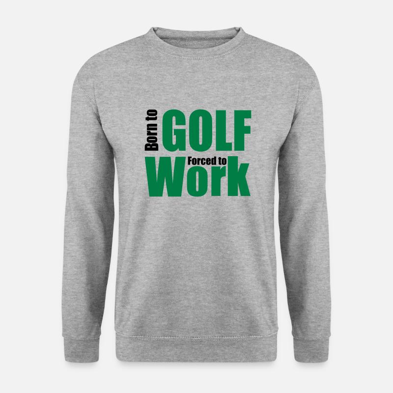 Golf - Unisex Pullover - Weißgrau meliert