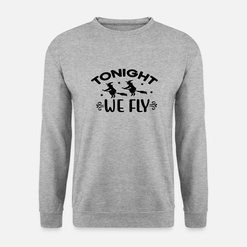 Tonight we Fly - Unisex Pullover - Weißgrau meliert