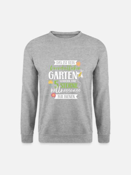 Retro Gärtner Garten Gärtner Hobbygärtner - Unisex Pullover - Weißgrau meliert