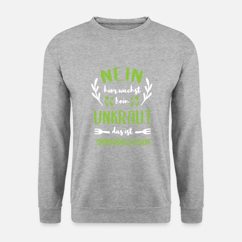 Garten Hobbygärtner Gärtner Gärtnerin Gartenarbeit - Unisex Pullover - Weißgrau meliert