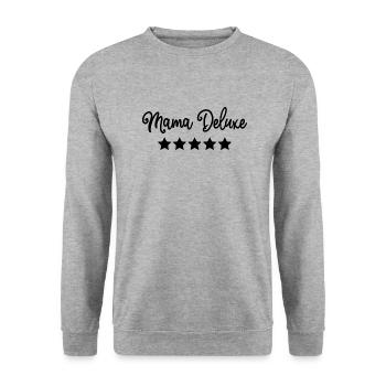 Funny Mom Gift Mom Mother's Day - Unisex Sweatshirt - salt & pepper - Front - Alina (178cm) & Michal (187cm)