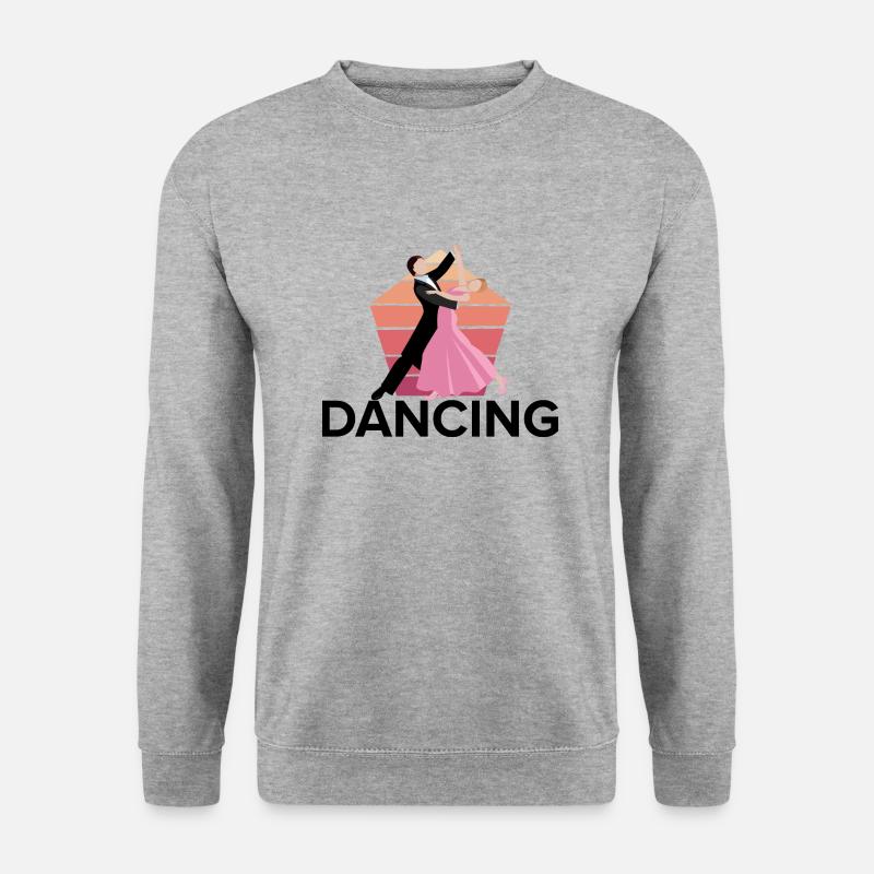 Dancing Dance Music - Unisex Pullover - Weißgrau meliert