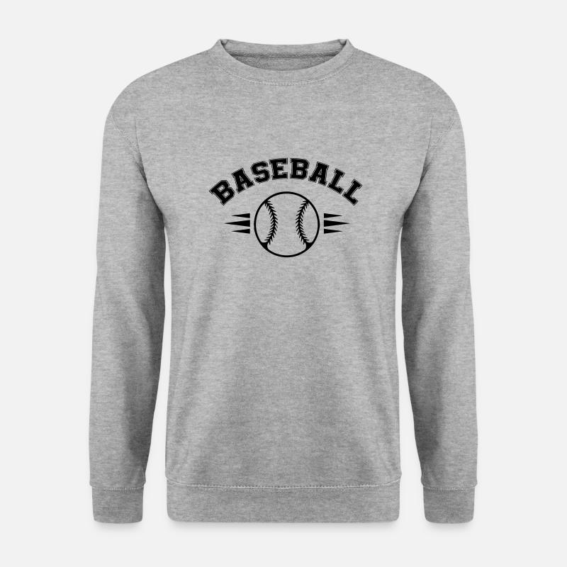 baseball - Unisex Pullover - Weißgrau meliert