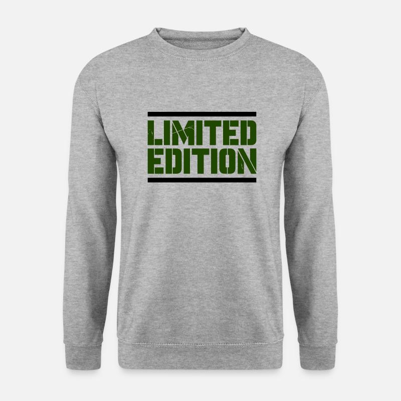 limited edition - Unisex Pullover - Weißgrau meliert