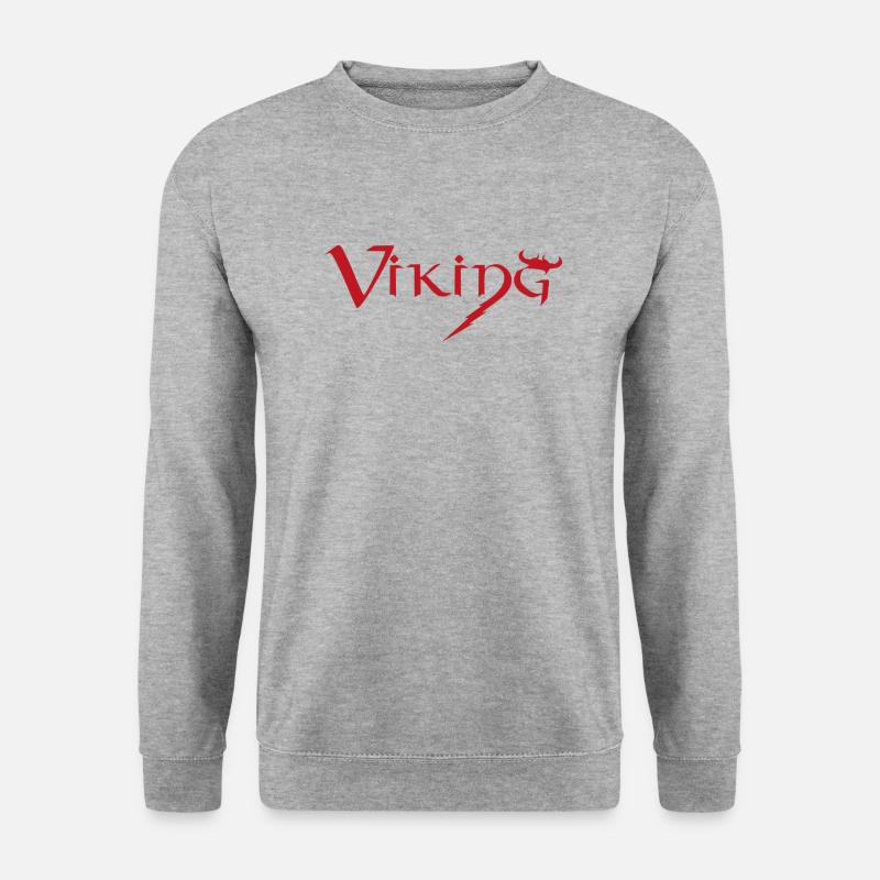 VIKING - Unisex Pullover - Weißgrau meliert