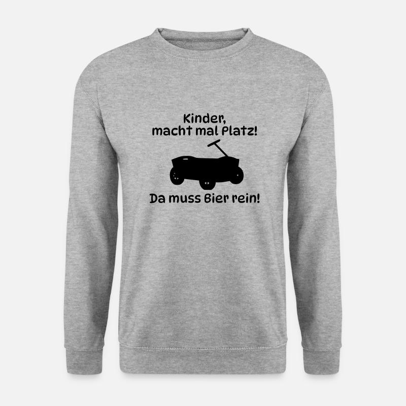Bierplatz - Unisex Pullover - Weißgrau meliert
