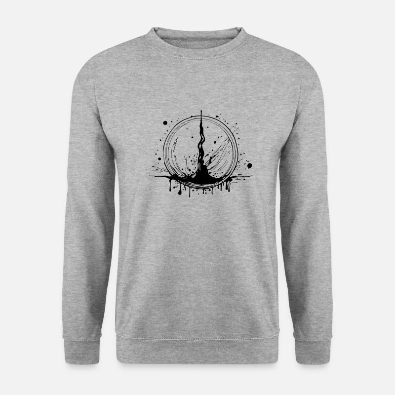 Tinte Blut - Unisex Pullover - Weißgrau meliert