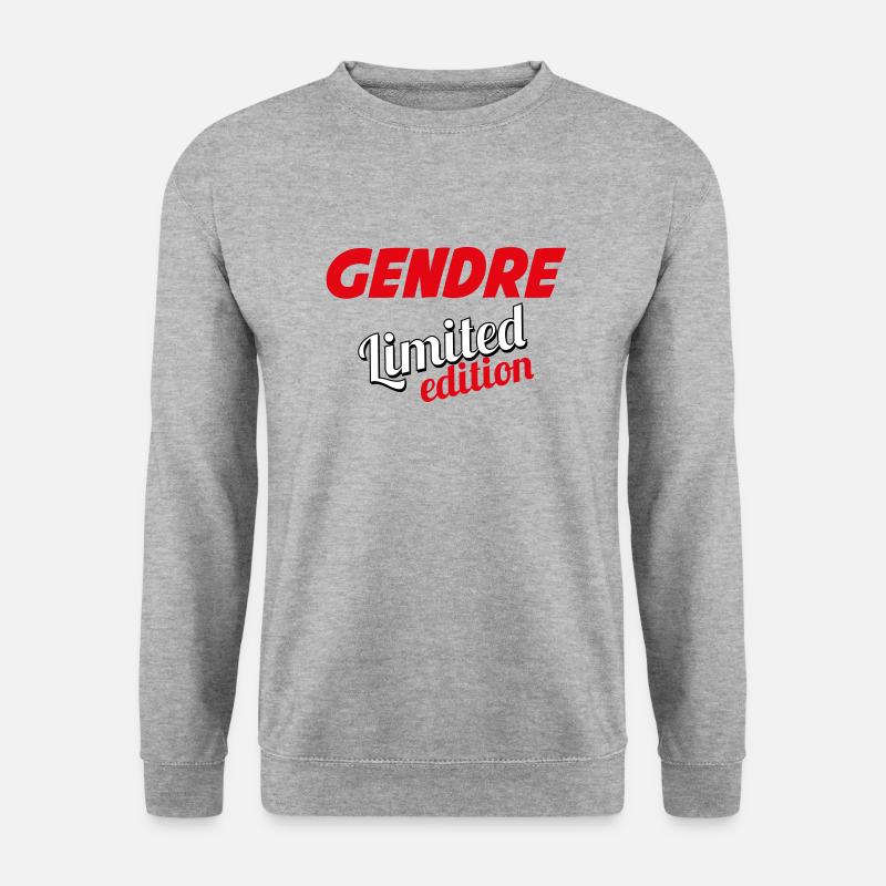 GENDRE LIMITED EDITION - Unisex Pullover - Weißgrau meliert