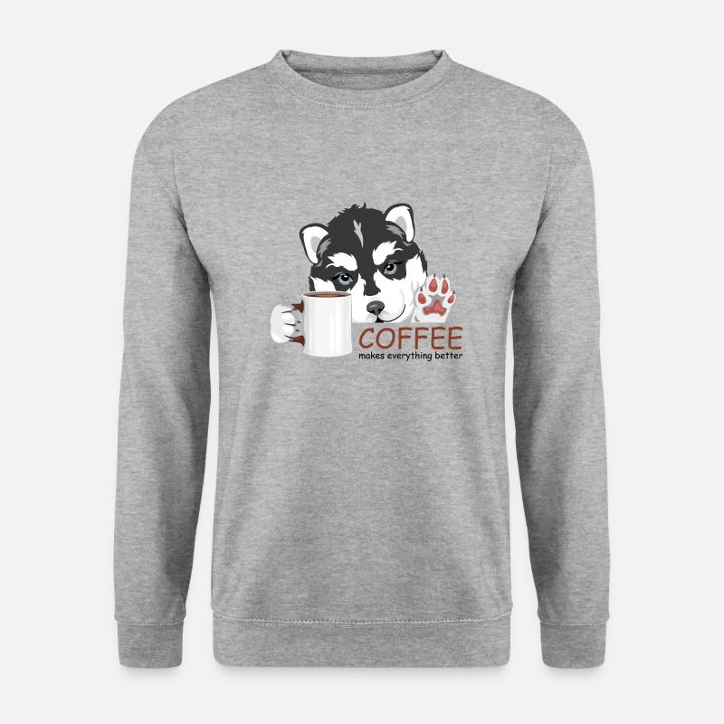 Coffee makes everything better - Unisex Sweatshirt - salt & pepper