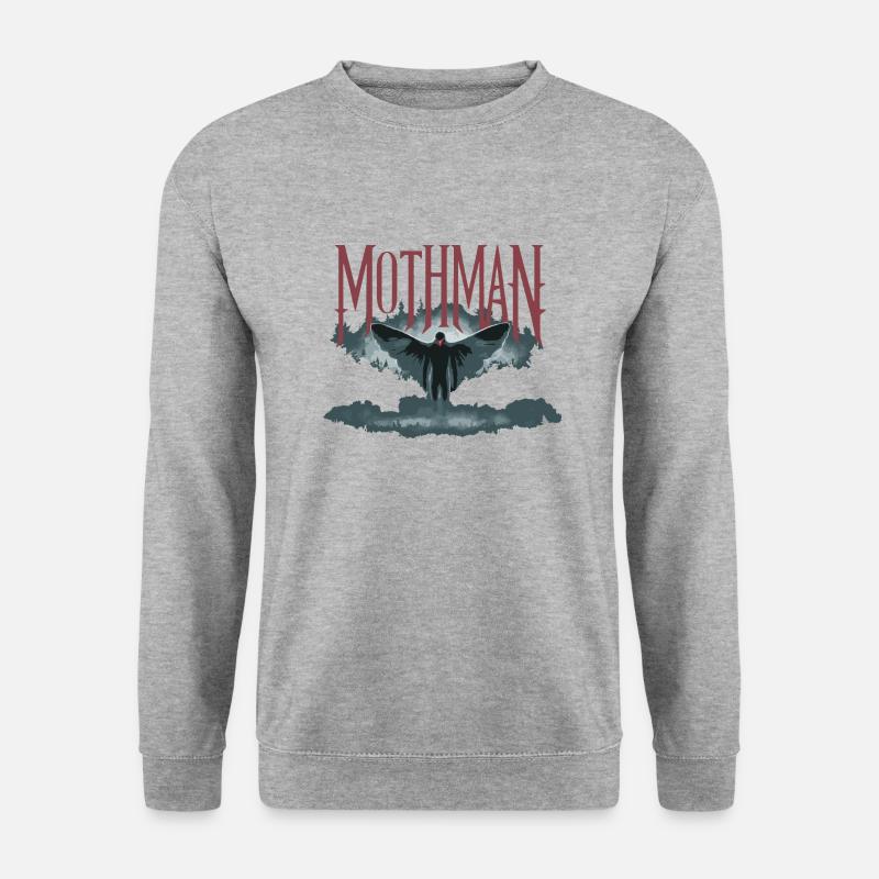 MOTTENMANN - Unisex Pullover - Weißgrau meliert