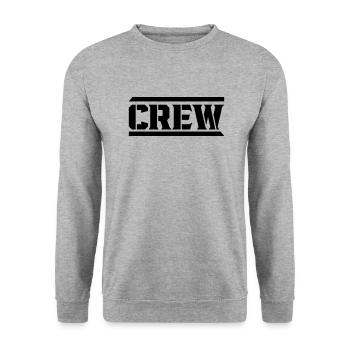 Crew - Unisex Sweatshirt - salt & pepper - Front - Alina (178cm) & Michal (187cm)