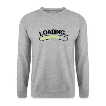 Chargement - Sweat-shirt Unisexe - gris chiné - Devant - Alina (178cm) & Michal (187cm)