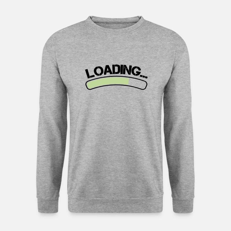 loading - Unisex Pullover - Weißgrau meliert