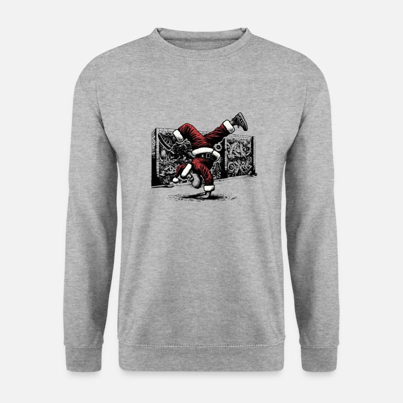 Breakdance Santa - Unisex Sweatshirt - salt & pepper