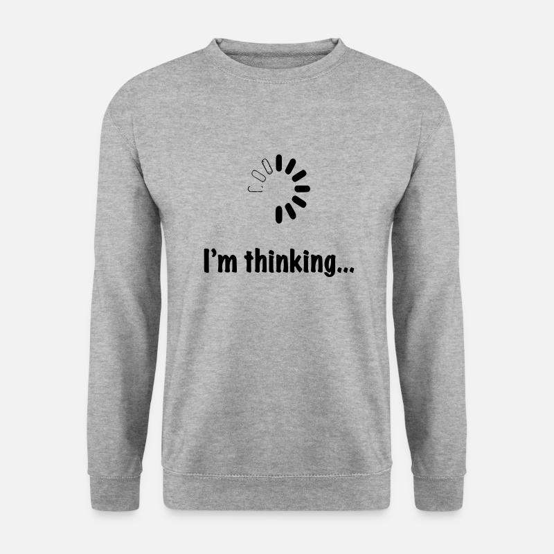 I'm thinking. - Unisex Sweatshirt - salt & pepper