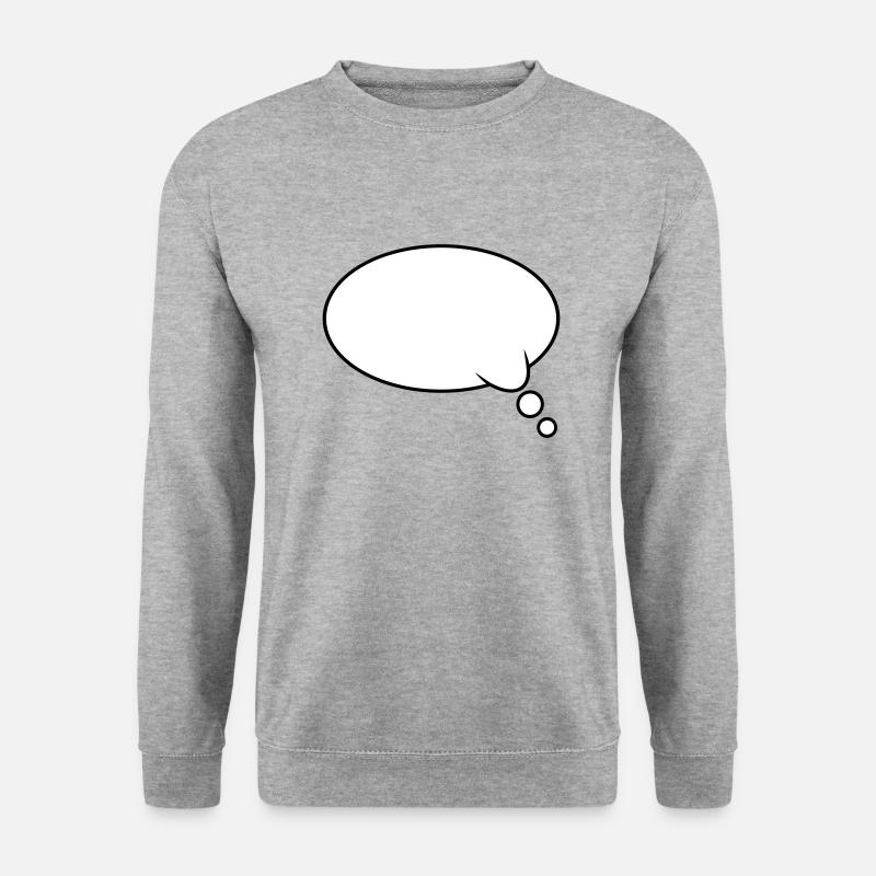 Thought Bubble Design - Unisex Sweatshirt - salt & pepper