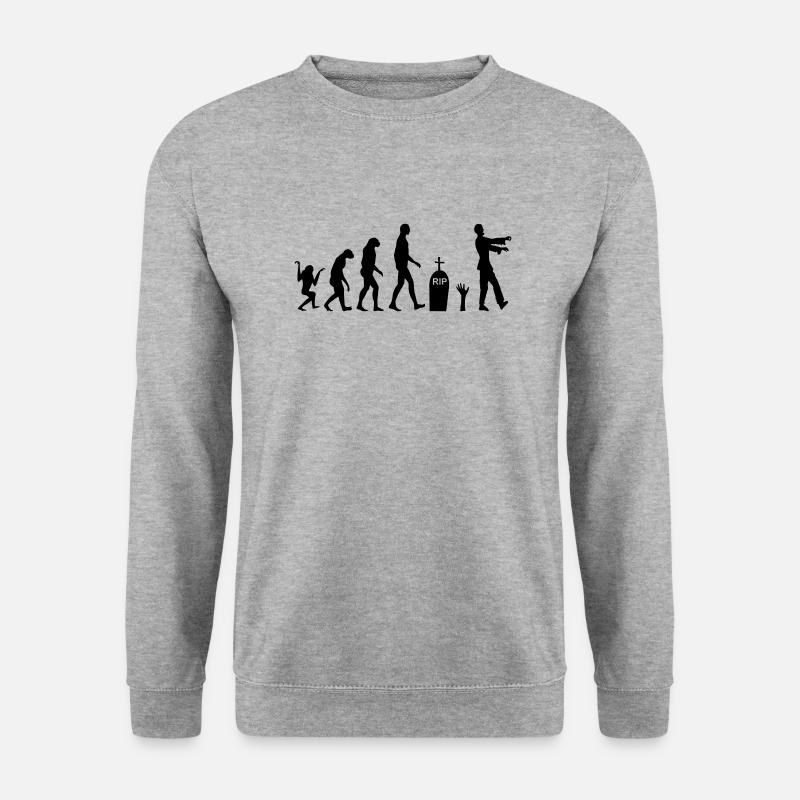 Zombie Evolution 2 - Unisex Sweatshirt - salt & pepper