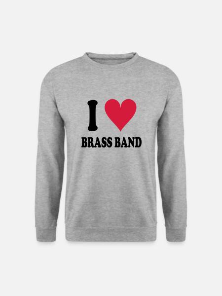 I love Brass Band - Unisex Sweatshirt - salt & pepper