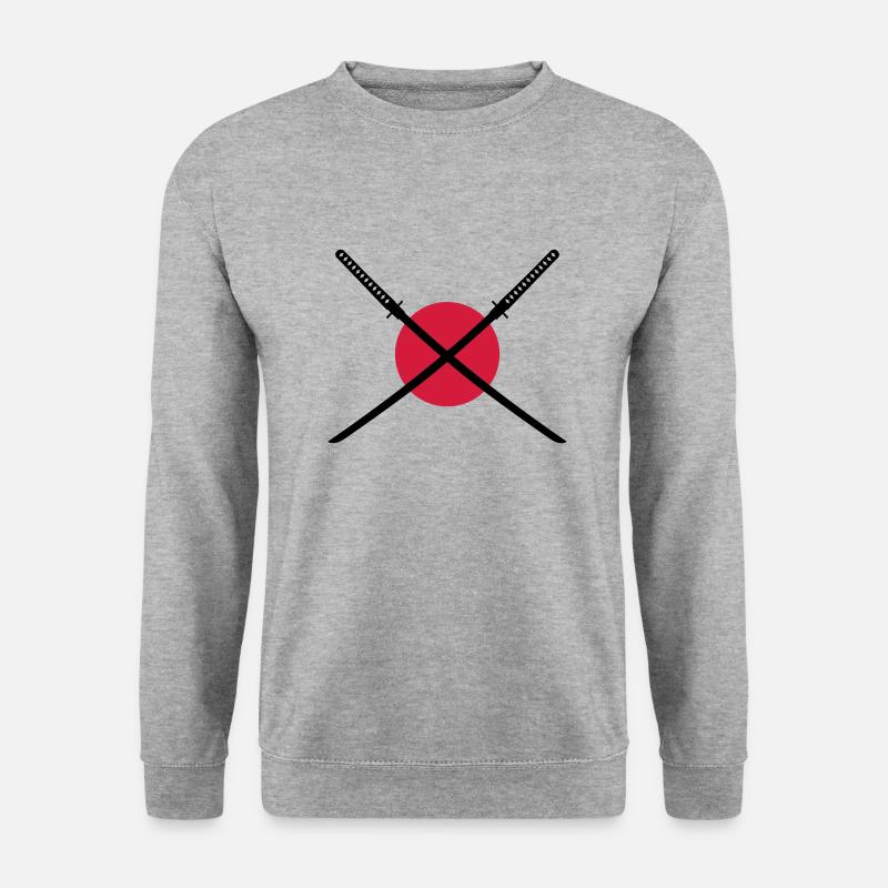 samurai_schwert_japan_2c - Unisex Sweatshirt - salt & pepper