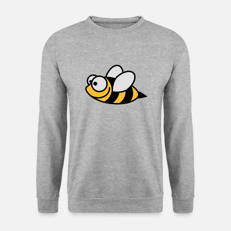 bienchen_3c - Unisex Pullover - Weißgrau meliert
