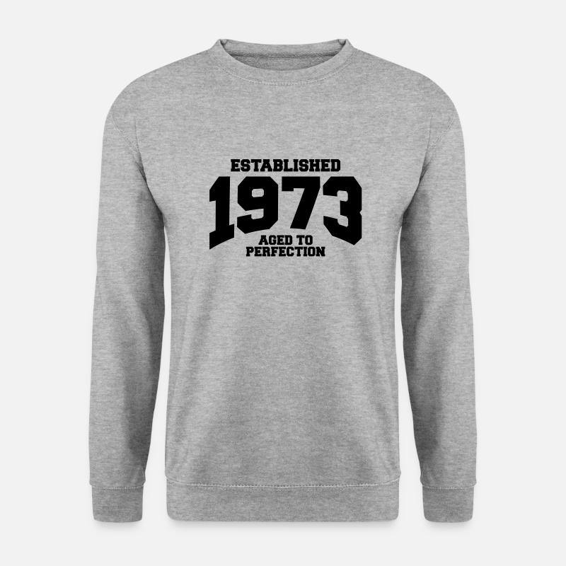 aged to perfection established 1973 (de) - Unisex Pullover - Weißgrau meliert