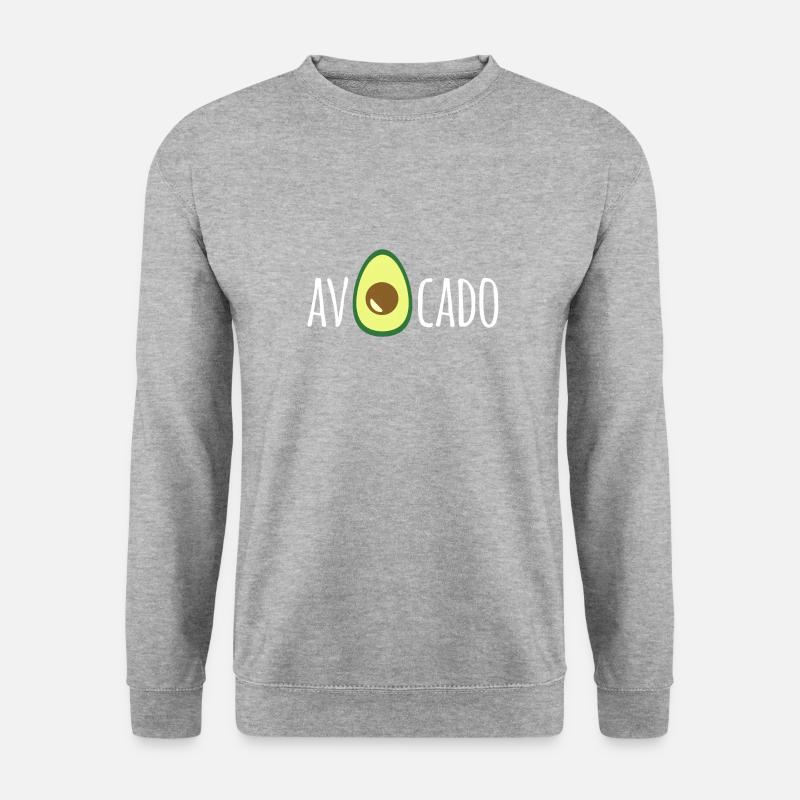 AvOcado - Unisex Pullover - Weißgrau meliert