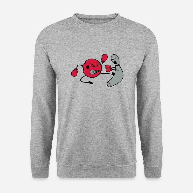 Kickboxen Bowling - Unisex Pullover - Weißgrau meliert