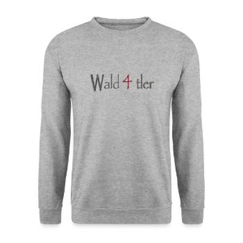Waldviertler 6 - Unisex Pullover - Weißgrau meliert - Vorne - Alina (178cm) & Michal (187cm)