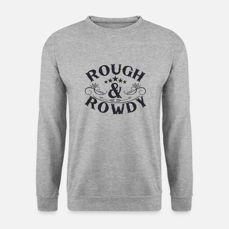 Rough Rowdy - Unisex Pullover - Weißgrau meliert