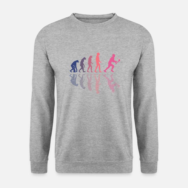 The Evolution of Hurling - Unisex Sweatshirt - salt & pepper