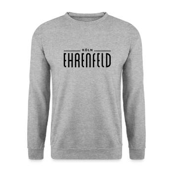Ehrenfeld / Köln - Unisex Pullover - Weißgrau meliert - Vorne - Alina (178cm) & Michal (187cm)