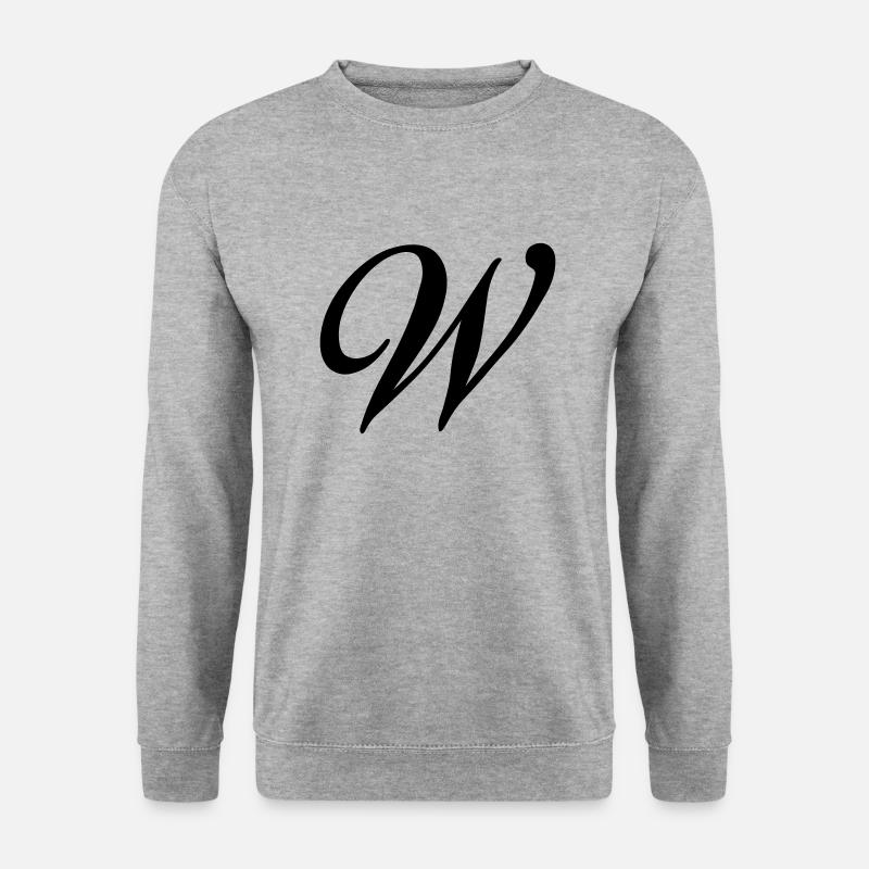 W - Unisex Pullover - Weißgrau meliert