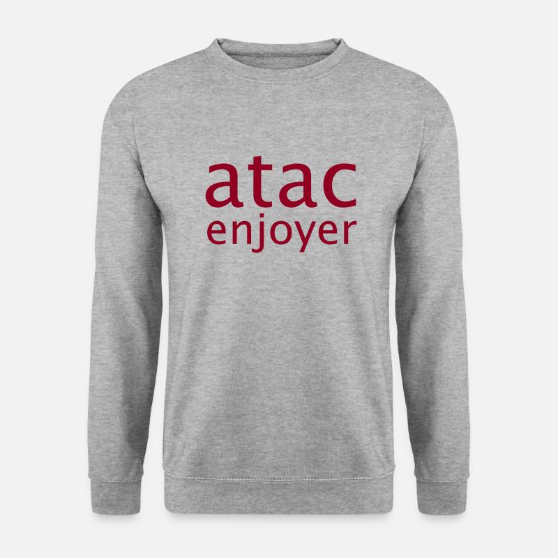 ATAC Enjoyer - Unisex Pullover - Weißgrau meliert