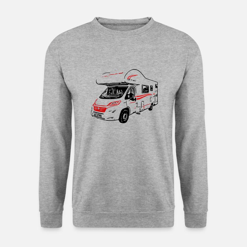 Wohnmobil Alkoven Ducato - Unisex Pullover - Weißgrau meliert