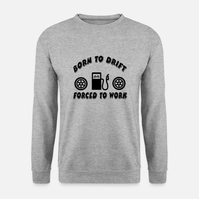 Auto - Unisex Pullover - Weißgrau meliert