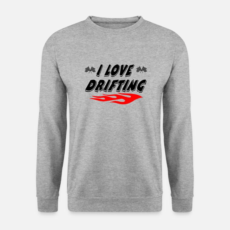 Auto - Unisex Pullover - Weißgrau meliert
