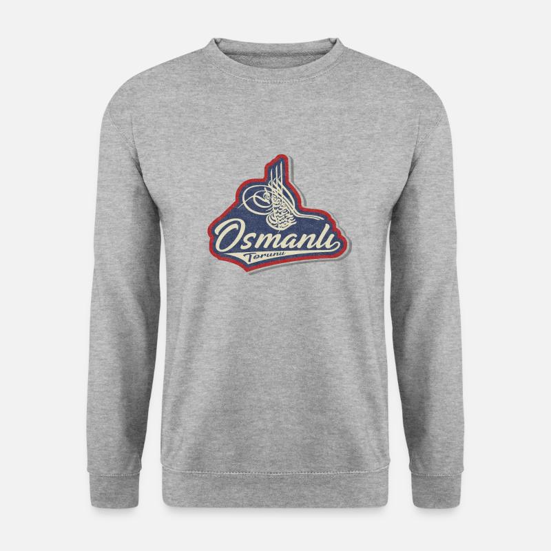 Osmanlı - Unisex Pullover - Weißgrau meliert
