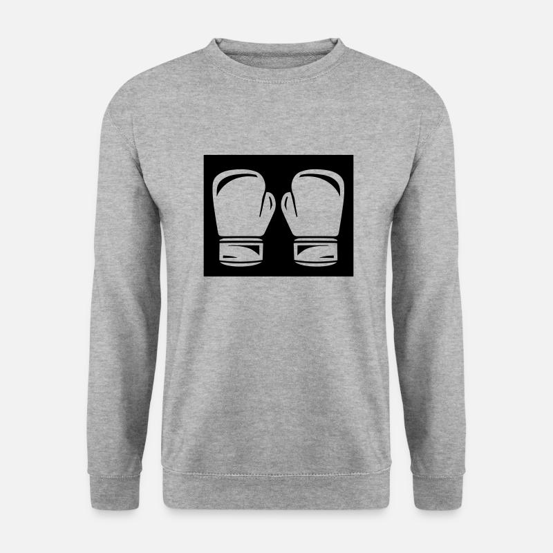 boxing - Unisex Pullover - Weißgrau meliert