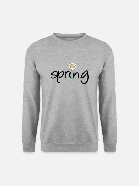 Spring - Unisex Pullover - Weißgrau meliert