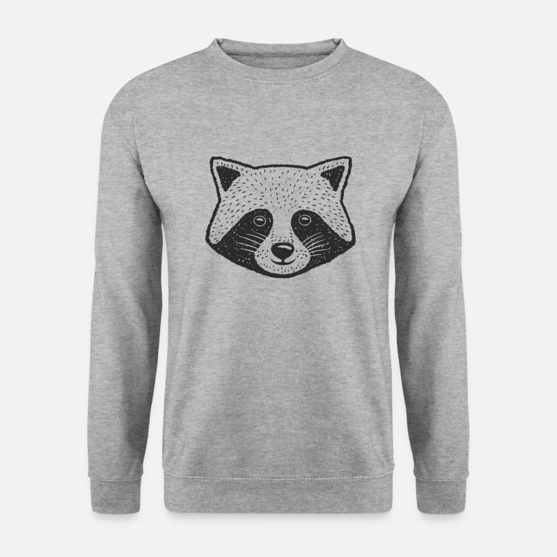 Wildtiere - Unisex Pullover - Weißgrau meliert