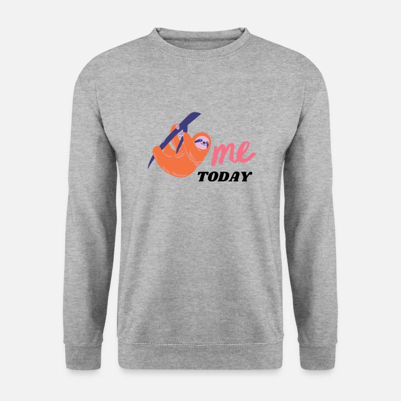 ME TODAY - Unisex Pullover - Weißgrau meliert