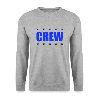 équipage - Sweat-shirt Unisexe - gris chiné - Devant - Alina (178cm) & Michal (187cm)