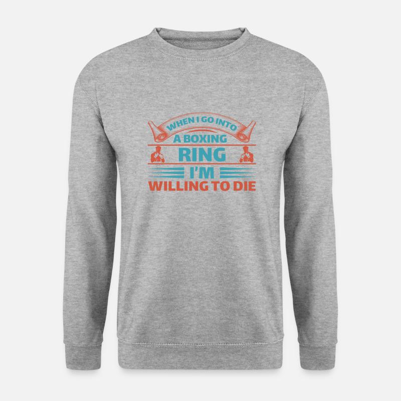 Boxing Threads 15 - Unisex Pullover - Weißgrau meliert