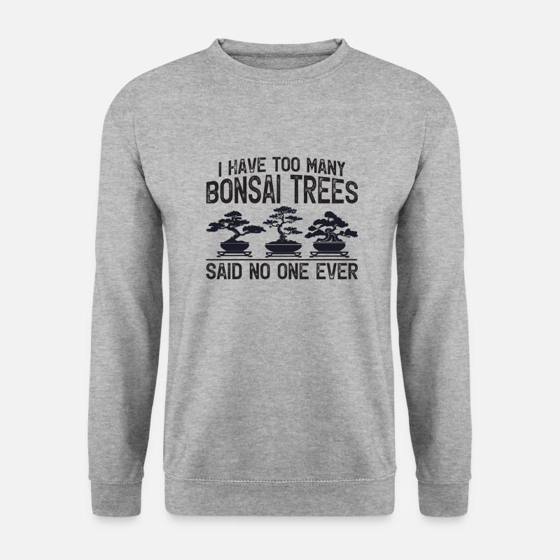 Bonsai - Unisex Pullover - Weißgrau meliert