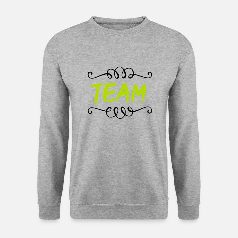team - Unisex Pullover - Weißgrau meliert