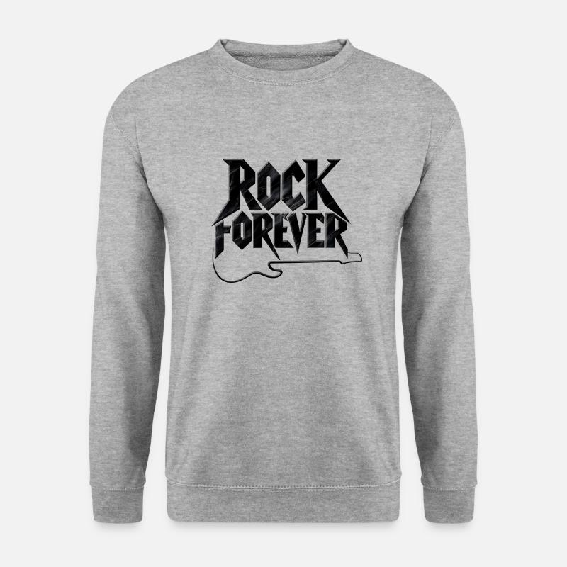 ROCK FOREVER - Unisex Pullover - Weißgrau meliert
