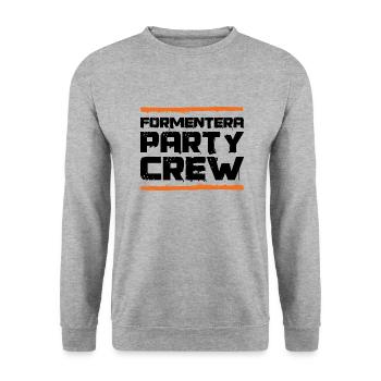 Équipe de fête de Formentera - Sweat-shirt Unisexe - gris chiné - Devant - Alina (178cm) & Michal (187cm)