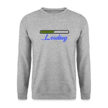 Chargement - Sweat-shirt Unisexe - gris chiné - Devant - Alina (178cm) & Michal (187cm)