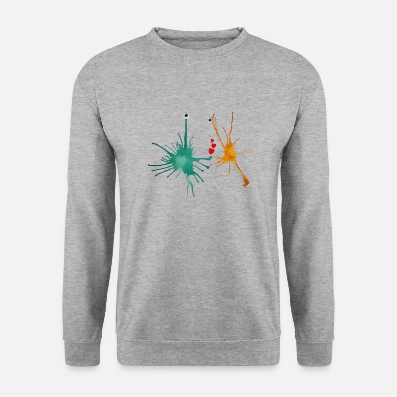 MonstRumms Freunde Nr.3 - Unisex Pullover - Weißgrau meliert