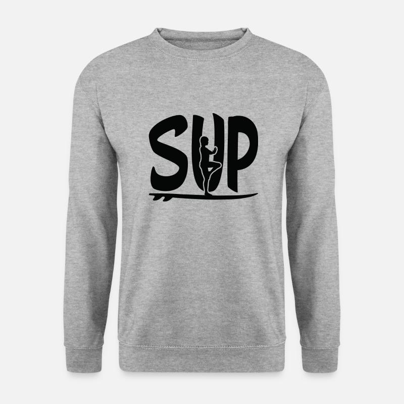 Yoga Meditation Spa Namaste Sup - Unisex Pullover - Weißgrau meliert